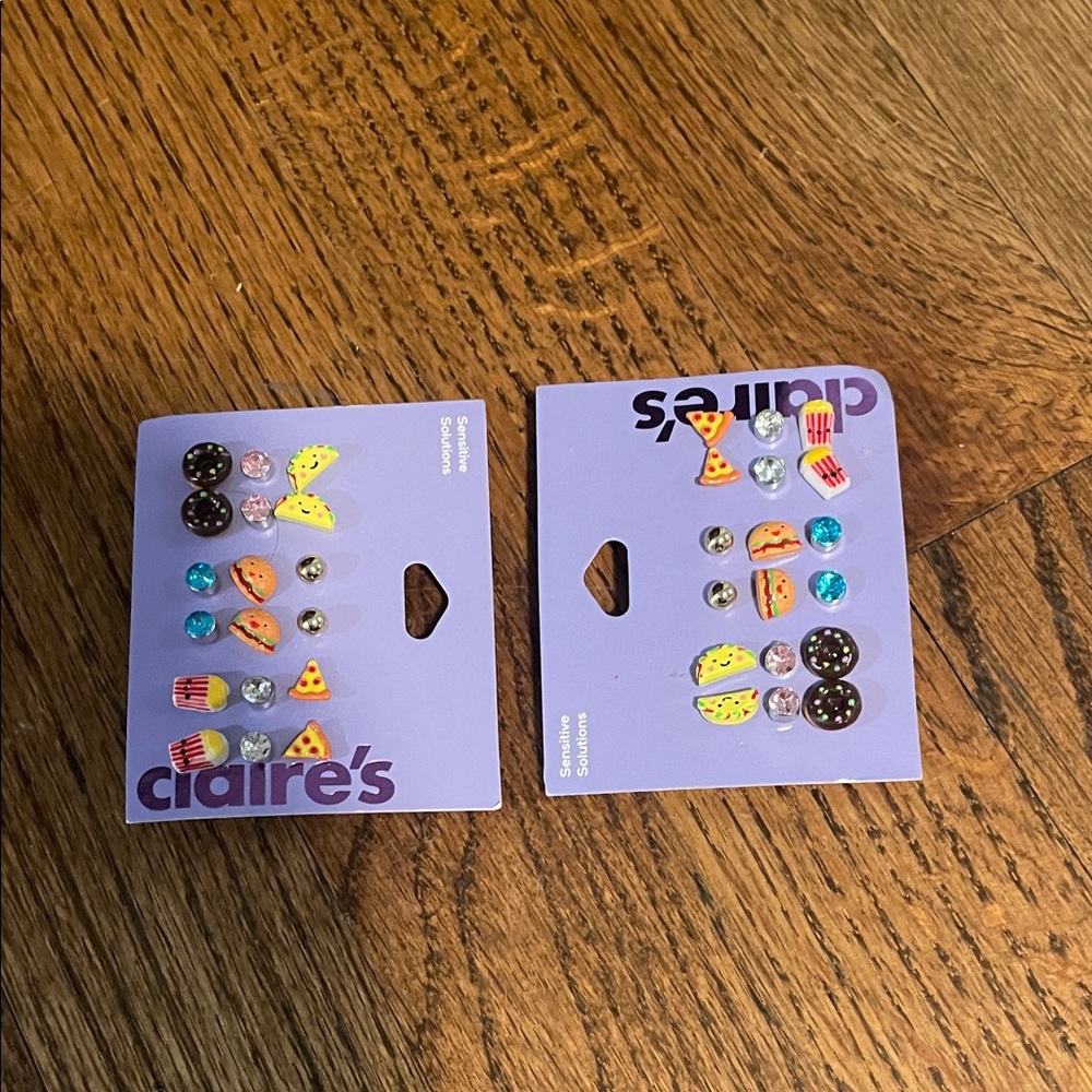 Claire's Vibrant Food-Themed Earring Set
